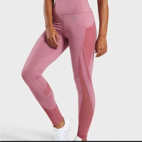 GymShark Sleek Sculpture Mesh Leggings - Picture 1 of 8